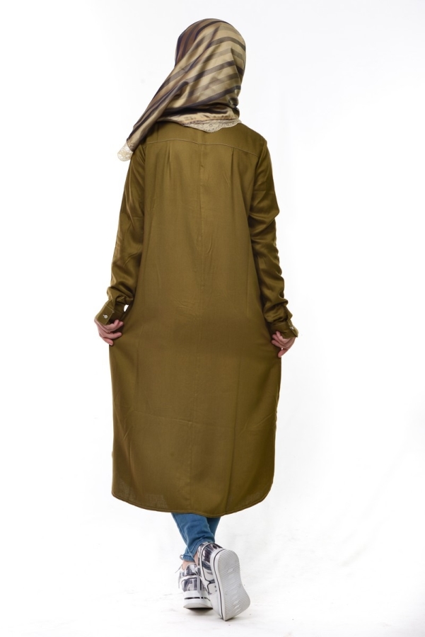 Allday Tunik Gömlek Olive Yeşili-50717