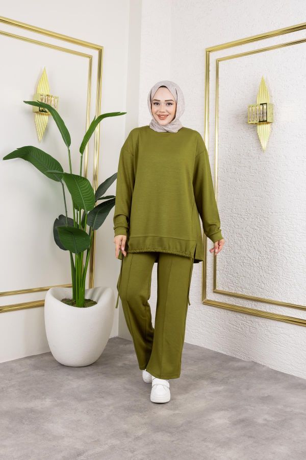 Bağcıklı Modal İkili Takım-5065 Asit yeşili