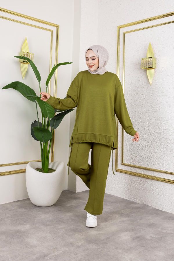 Bağcıklı Modal İkili Takım-5065 Asit yeşili