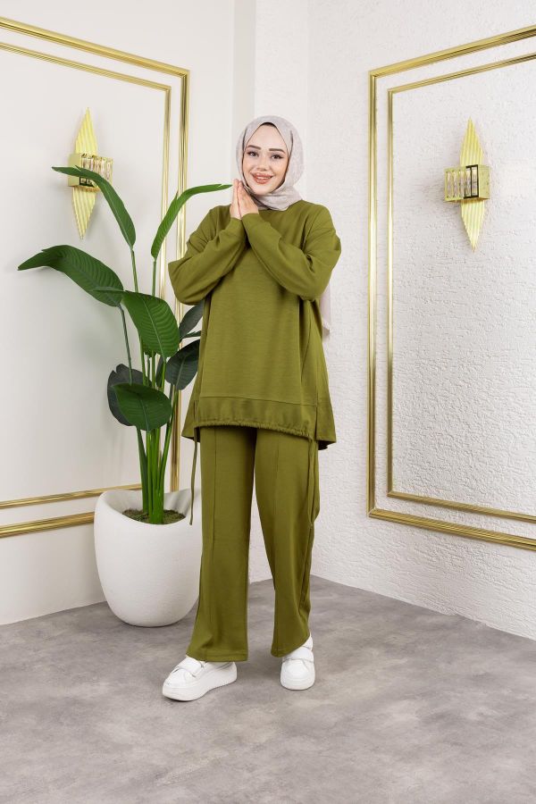 Bağcıklı Modal İkili Takım-5065 Asit yeşili