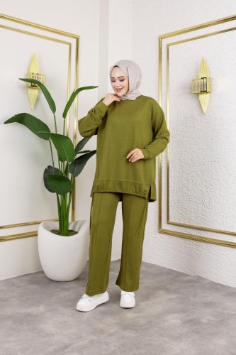 Bağcıklı Modal İkili Takım-5065 Asit yeşili - Thumbnail