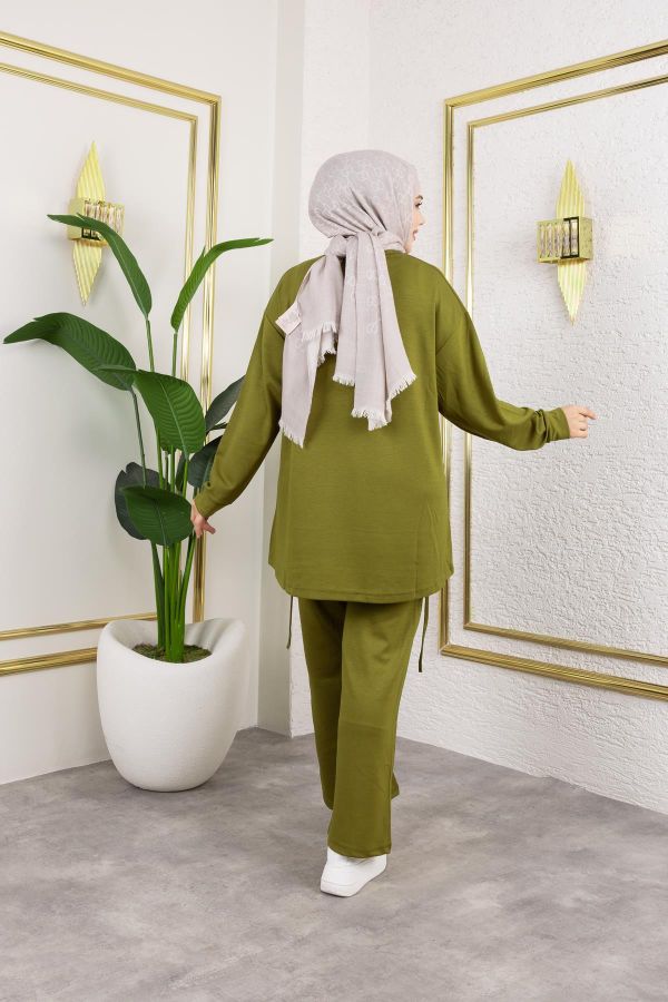 Bağcıklı Modal İkili Takım-5065 Asit yeşili