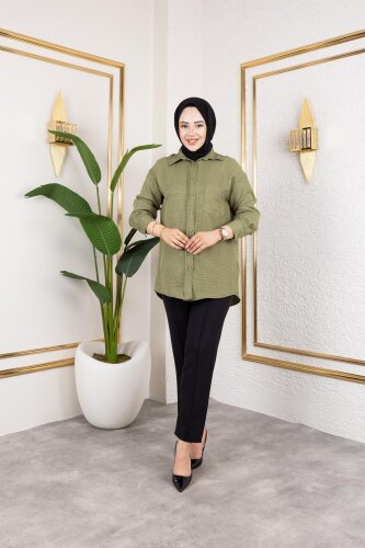 Beli Lastikli Siyah Pantolon-3036 Siyah - Modaebva (1)