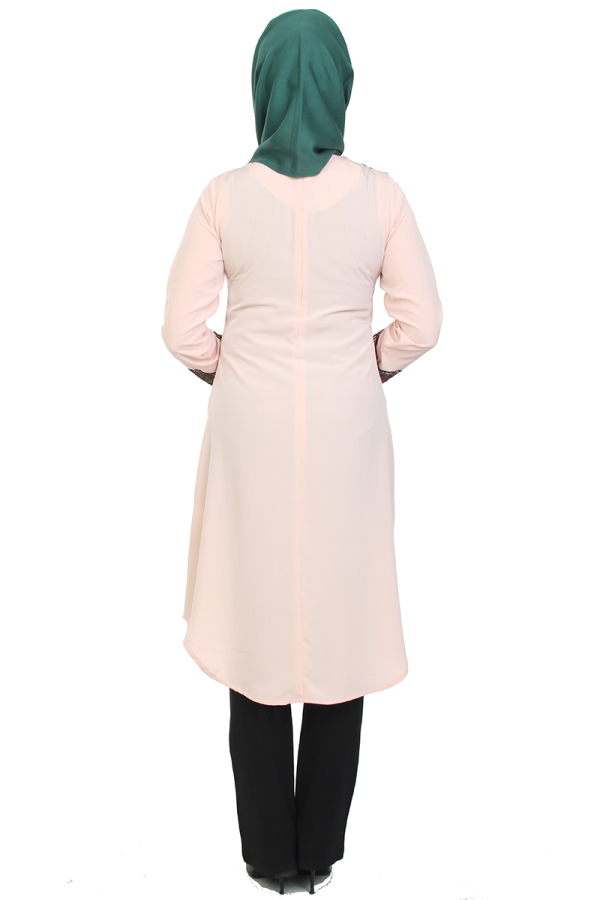 Dantel İşlemeli Tunik-Pudra0515