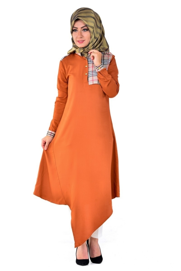 Ekose Asimetrik Kesik Tunik Kiremit-6060
