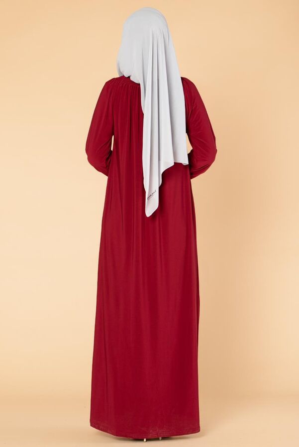 Fermuarlı Sandy Ferace-1611 Bordo - 5