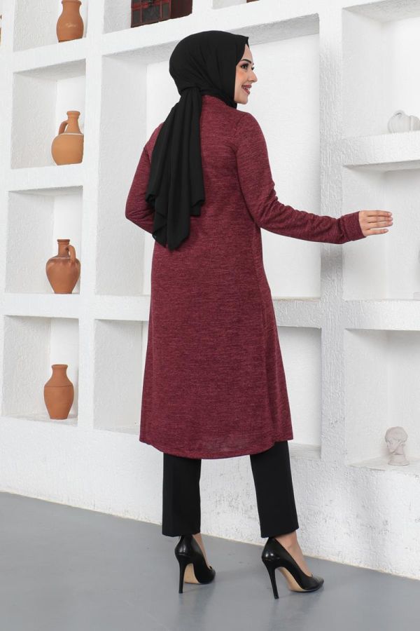 Hakim Yaka Tunik-3117 Bordo