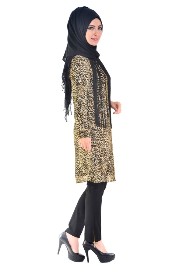 Leopar Desenli Tunik - 3