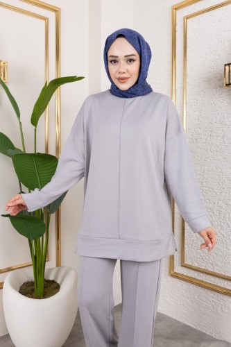 Modaebva - Modal İkili Takım-5061 Gri (1)