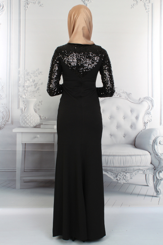 Pul Payet Detaylı Balık Model Abiye-0055 - Thumbnail