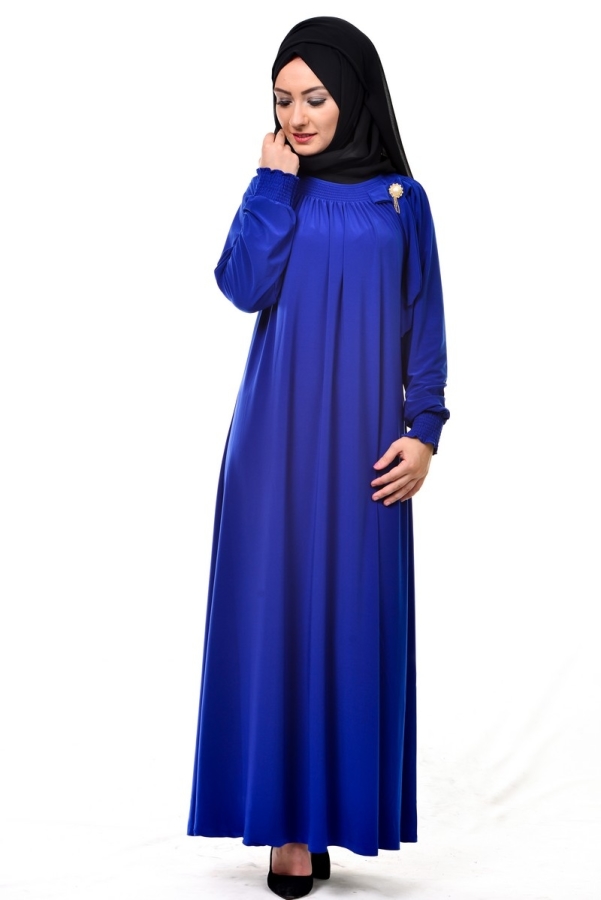 Sandy Broşlu Ferace Saks-1021