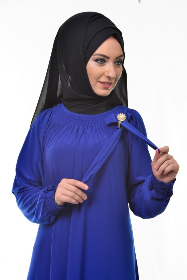 Sandy Broşlu Ferace Saks-1021