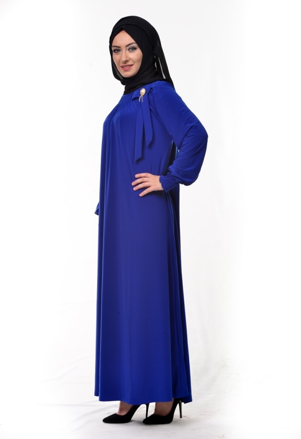 Sandy Broşlu Ferace Saks-1021