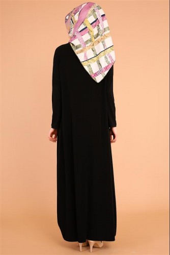 Sandy Elbise Siyah-1287 - 4