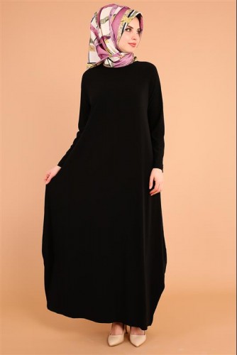 Sandy Elbise Siyah-1287 - Thumbnail