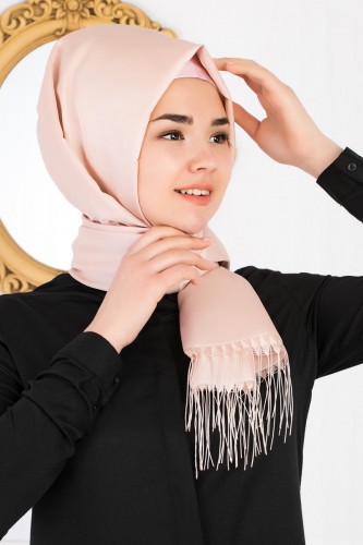 Modaebva - Senem Tafta Şal-1140 Açık pudra (1)
