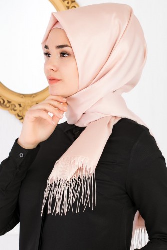 Modaebva - Senem Tafta Şal-1140 Açık pudra