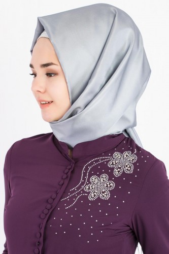 Modaebva - Senem Tafta Şal-1140 Gümüş (1)