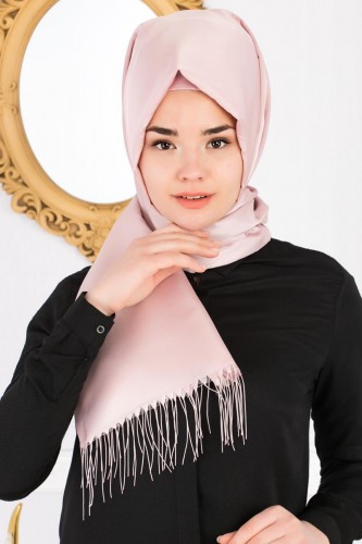Modaebva - Senem Tafta Şal-1140 Pudra (1)
