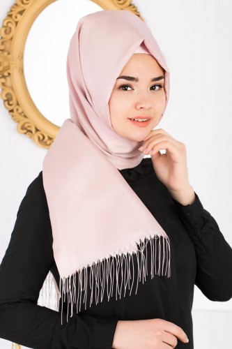 Modaebva - Senem Tafta Şal-1140 Pudra