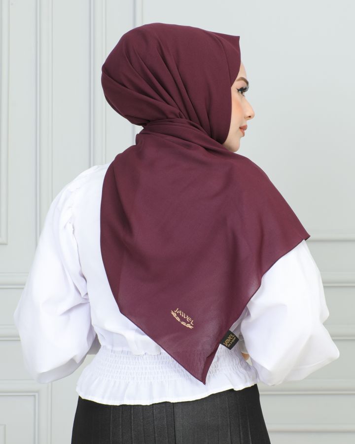 Şifon Şal-1942 Bordo - 5