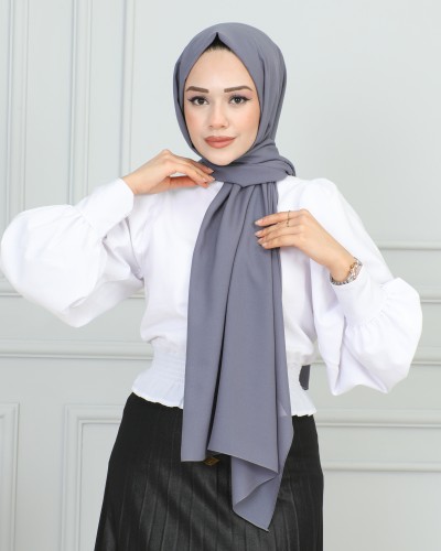 JAWEL ŞAL - Şifon Şal-1942 Gri (1)