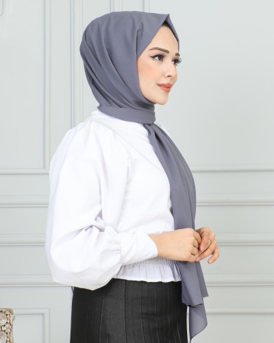 Şifon Şal-1942 Gri - Thumbnail