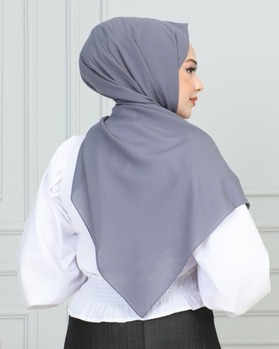 Şifon Şal-1942 Gri - Thumbnail