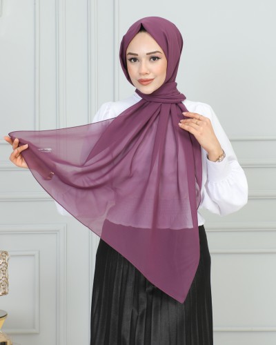 Şifon Şal-1942 Koyu Lila - 2