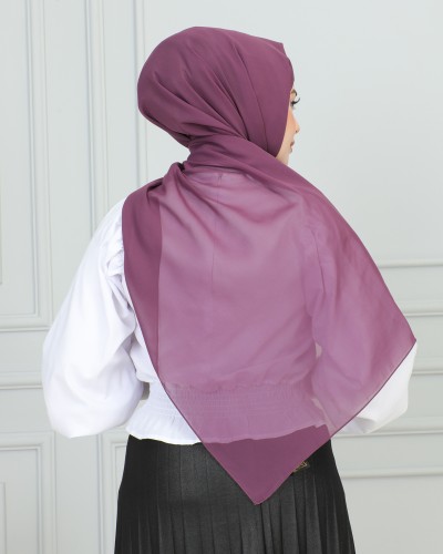 Şifon Şal-1942 Koyu Lila - 5