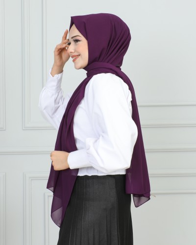 Şifon Şal-1942 Mor - 3