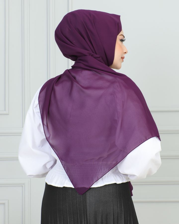 Şifon Şal-1942 Mor - 5