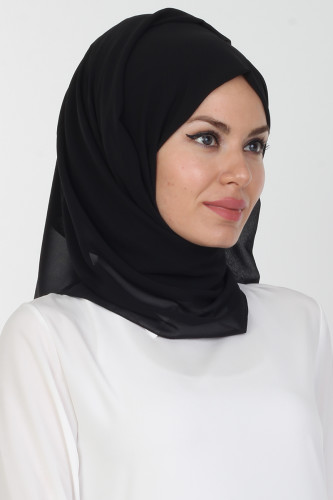 Modaebva - Şifon Şal-Siyah502