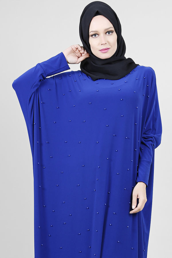 Yarasa Kol Sandy İncili Ferace-Mavi 0520