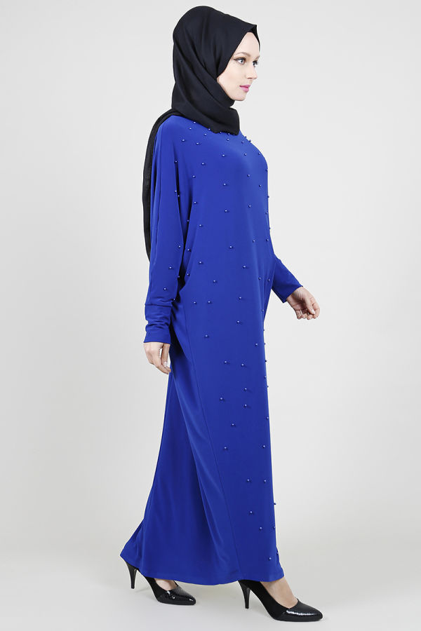 Yarasa Kol Sandy İncili Ferace-Mavi 0520